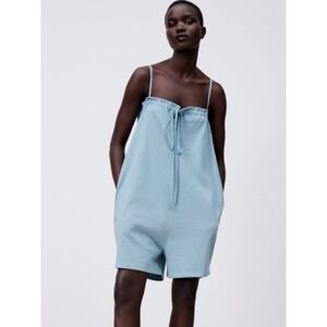 ZARA Turquoise romper | Lightweight Summer Vacation | Large